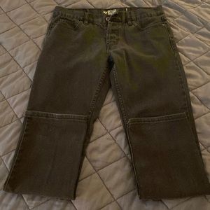 Rude Slim Straight size 30/30 Black Jeans 4 Button